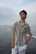 Premium Knitted Textured Button Down