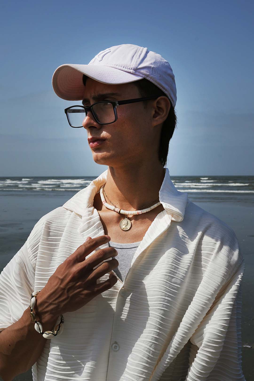 Cream Textured Breeze Button-Down Shirt