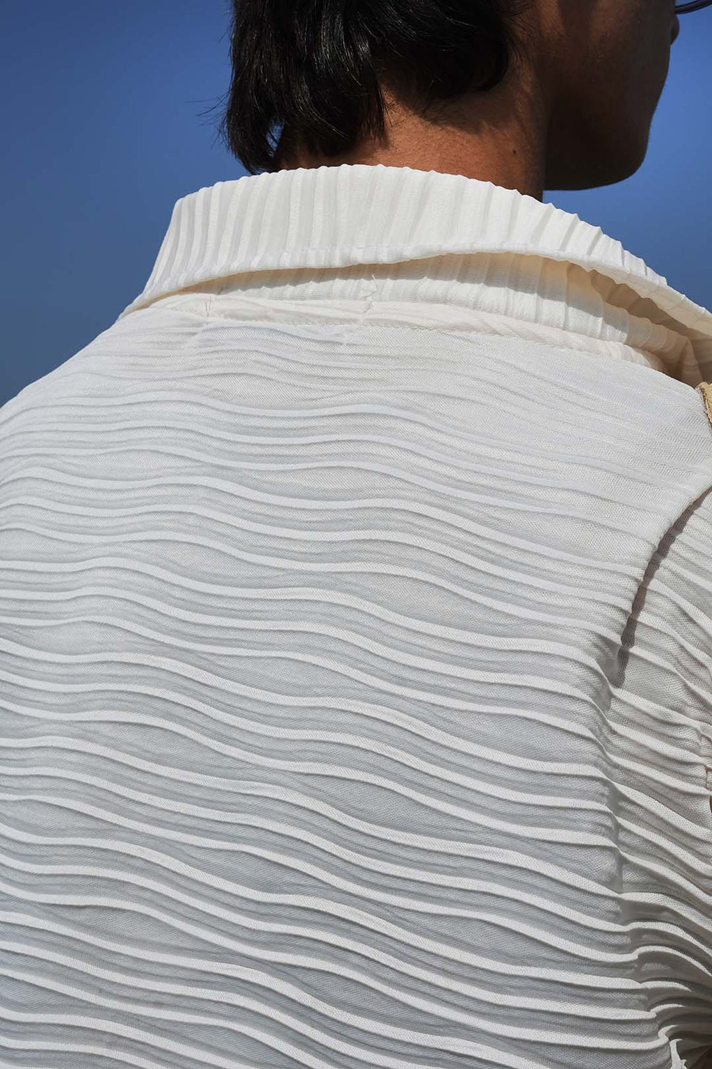 Cream Textured Breeze Button-Down Shirt