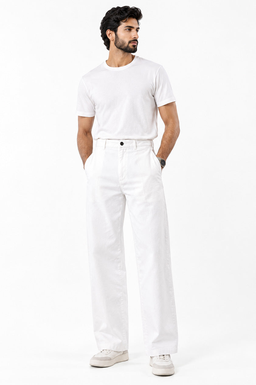 Classic White Premium Pants