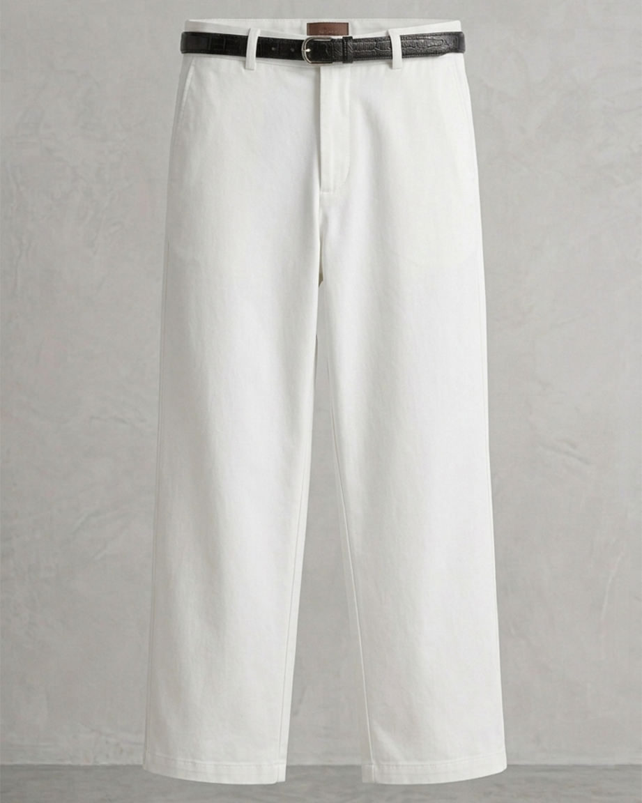 Classic White Premium Pants