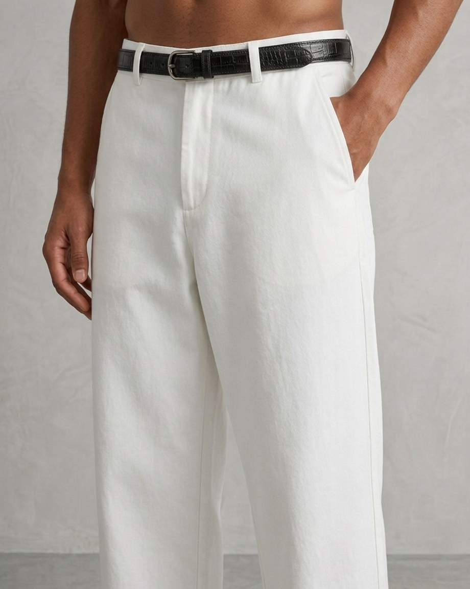 Classic White Premium Pants