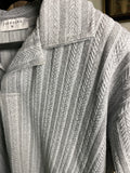 Premium Vertical Texture Polo – Grey