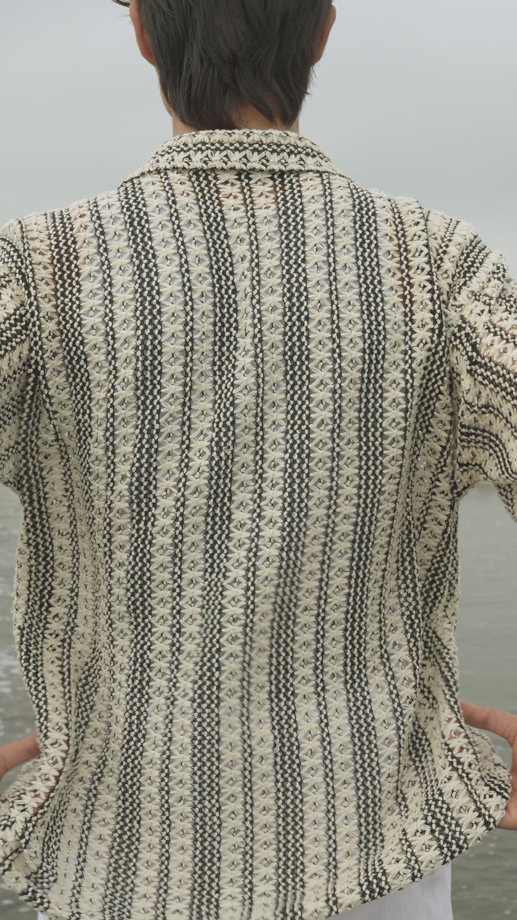 Premium Knitted Textured Button Down